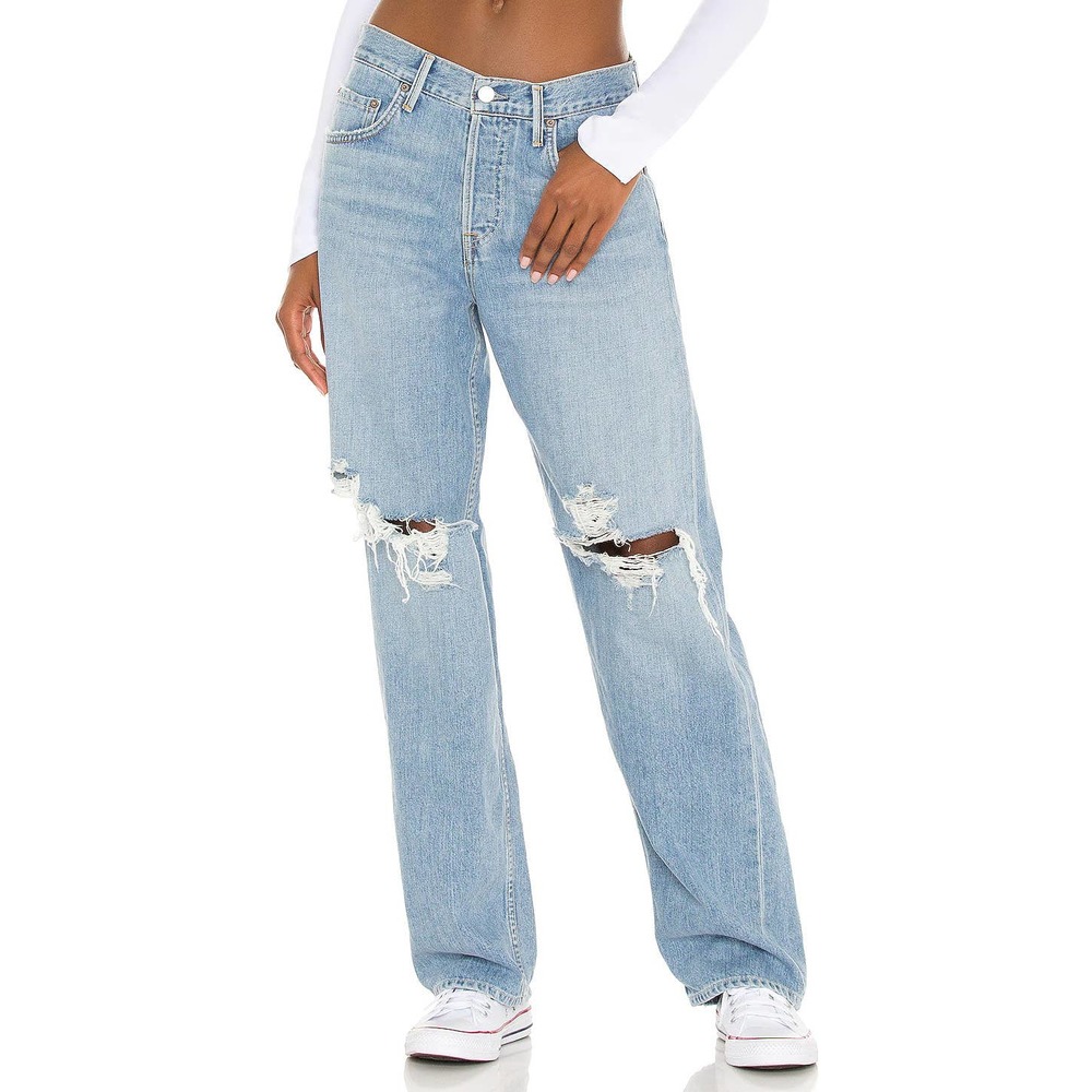 GRLFRND THE BELLA LOW RISE BOYFRIEND JEAN